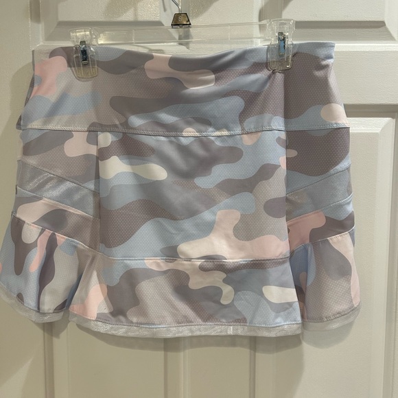 NWT Lucky In Love Vaportex White Pink Camo Tennis Skort Sz XL - Picture 2 of 4